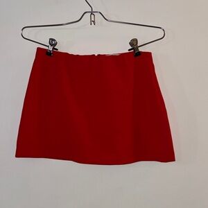 SOLD- Alice + Olivia Vibrant Red Mini Skirt